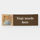 秋のフェスティバルブースかテントの旗 横断幕 (横)