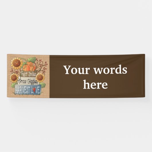 秋のフェスティバルブースかテントの旗 横断幕 (横)