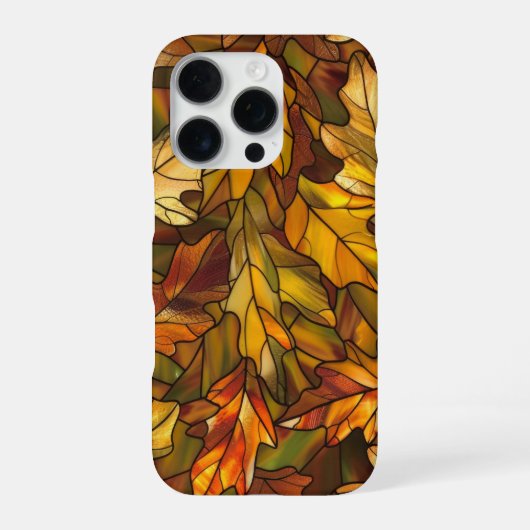 秋のフェスティバル ステンドグラス iPhoneケース (裏面)
