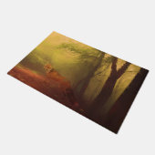 秋のフォックスドアマット ドアマット (アングル)