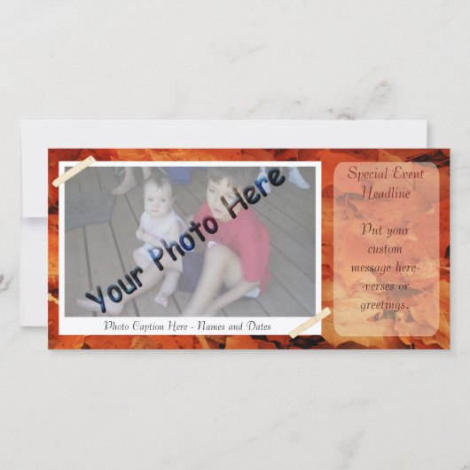 秋のフォトフレーム (正面)