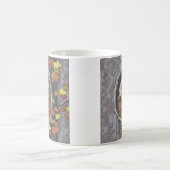 秋のフクロウと紅葉コーヒーマグ コーヒーマグカップ (中央)