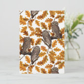 秋のフクロウの綿白 (スタンド正面)