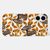 秋のフクロウの綿白 Case-Mate iPhoneケース (裏面 (横))