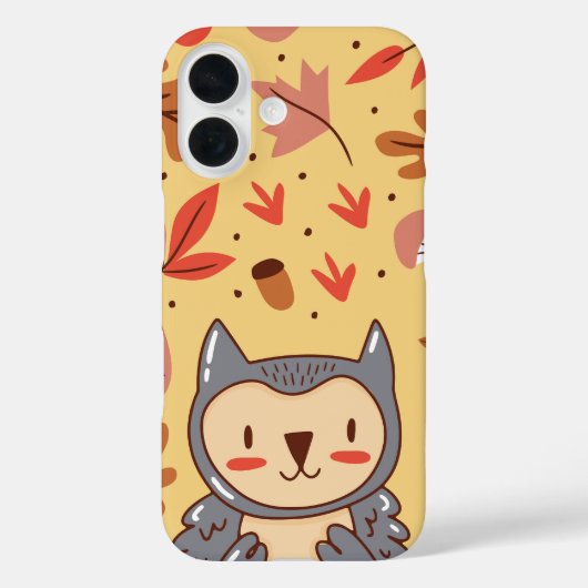 秋のフクロウフレンド Case-Mate iPhoneケース (裏面)