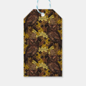 秋のフクロウ ギフトタグ (裏面)