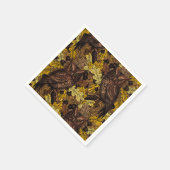 秋のフクロウ スタンダードカクテルナプキン (角)