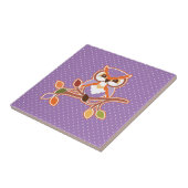 秋のフクロウ タイル (側面)