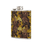 秋のフクロウ フラスク (左)