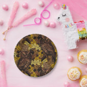 秋のフクロウ ペーパープレート (パーティー)