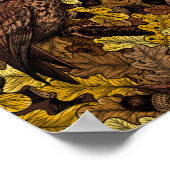 秋のフクロウ ポスター (角)