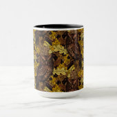 秋のフクロウ マグカップ (中央)