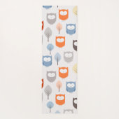 秋のフクロウ ヨガマット (裏面)