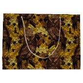 秋のフクロウ ラージペーパーバッグ (裏面)