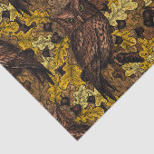 秋のフクロウ 薄葉紙 (詳細)