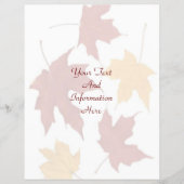 秋のフライヤー チラシ (正面)