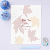 秋のフライヤー チラシ (シングル)