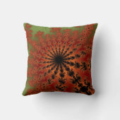 秋のフラクタルの爆発 クッション (裏面)