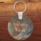 秋のフラクタル渦 キーホルダー (正面)