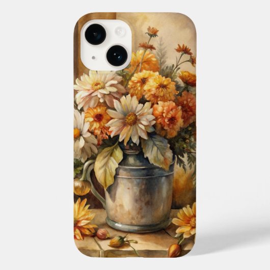 秋のフラワーバケツ Case-Mate iPhoneケース (裏面)