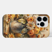 秋のフラワーバケツ iPhoneケース (裏面横)
