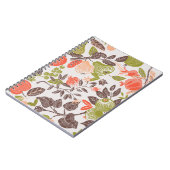 秋のフルーツ飾りタイルデザイン。 ノートブック (左側)