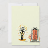 秋のフロントドア引越しのお知らせ 招待状 (裏面)