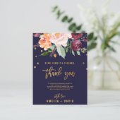 秋のフローラありがとう披露宴カード ポストカード (スタンド正面)