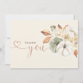 秋のフローラかぼちゃありがとう サンキューカード (正面)