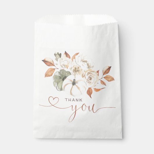 秋のフローラかぼちゃありがとう フェイバーバッグ (正面)