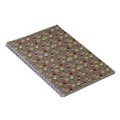 秋のフローラが緑の背景を受け入れ ノートブック (右側)