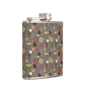 秋のフローラが緑の背景を受け入れ フラスク (右)