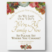 秋のフローラの看板を結婚選ぶ フォトプラーク (正面)