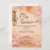 秋のフローラはオレンジ色の水色の香りを赤くした 招待状 (正面)