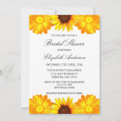 秋のフローラひまわりブライダルシャワー 招待状 (正面)