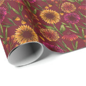 秋のフローラひまわり林オンブルゴーニュ ラッピングペーパー (ロールコーナー)
