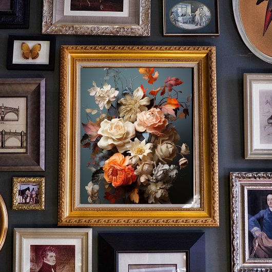 秋のフローラアートポスター ポスター