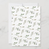 秋のフローラエレガントカボチャ感謝祭ディナー 招待状 (裏面)