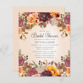 秋のフローラオレンジラストブライダルシャワー予算 (正面/裏面)