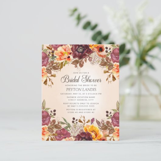 秋のフローラオレンジラストブライダルシャワー予算 (スタンド正面)