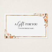 秋のフローラカスタマイズギフト証書 (正面)