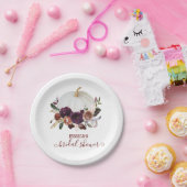 秋のフローラカボチャブライダルシャワー ペーパープレート (パーティー)