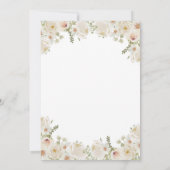 秋のフローラカボチャラテ醸造赤ちゃんシャワー 招待状 (裏面)