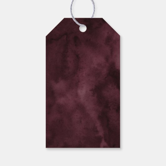 秋のフローラカボチャ感謝ラベル ギフトタグ (裏面)