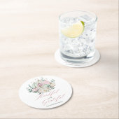 秋のフローラカボチャ感謝祭 ラウンドペーパーコースター (インサイチュ)