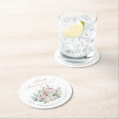 秋のフローラカボチャ感謝祭 ラウンドペーパーコースター (インサイチュ)