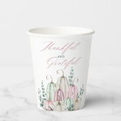 秋のフローラカボチャ感謝祭 紙コップ (裏面)