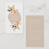 秋のフローラカントリービジネスカード 名刺 (正面/裏面)