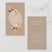 秋のフローラカントリービジネスカード 名刺 (正面/裏面)