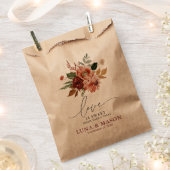 秋のフローラクラフト結婚ズ フェイバーバッグ (クリップ留めされた状態)